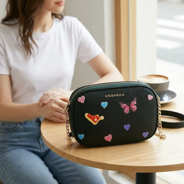 Green_Pu_Sling_Bag_For_Women