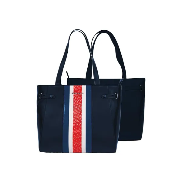 Navy_Blue_Leather_Tote_Handbag_For_Women