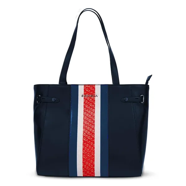 Navy_Blue_Leather_Tote_Handbag_For_Women