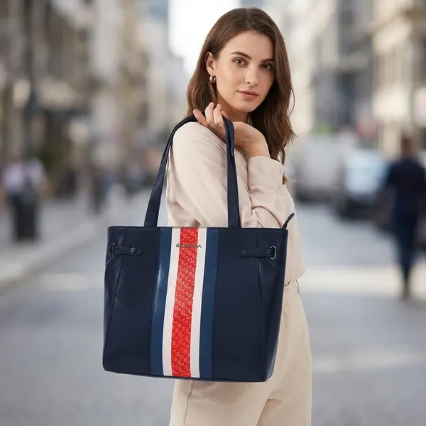 Navy_Blue_Leather_Tote_Handbag_For_Women
