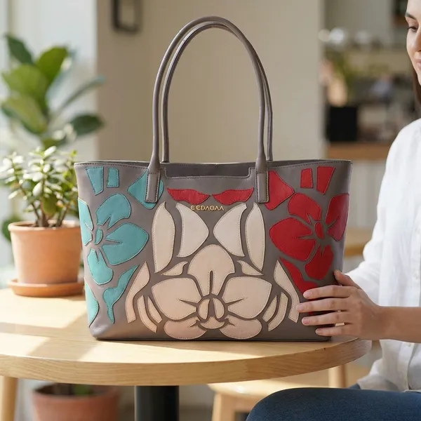 Multicolor_Leather_Tote_Handbag_For_Women