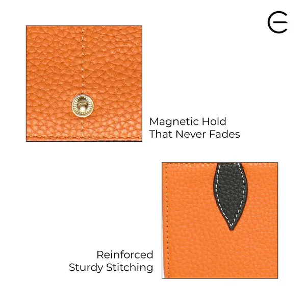 Orange_And_Black_Pu_Wallet_For_Men_And_Women