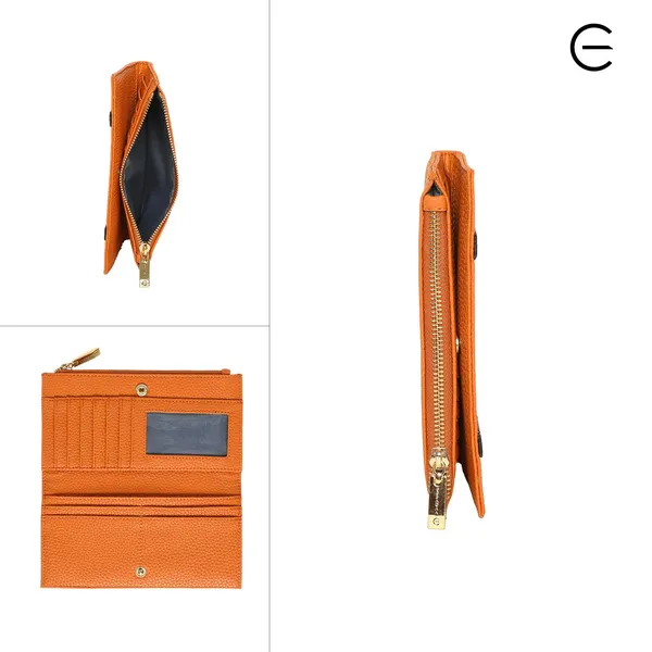 Orange_And_Black_Pu_Wallet_For_Men_And_Women