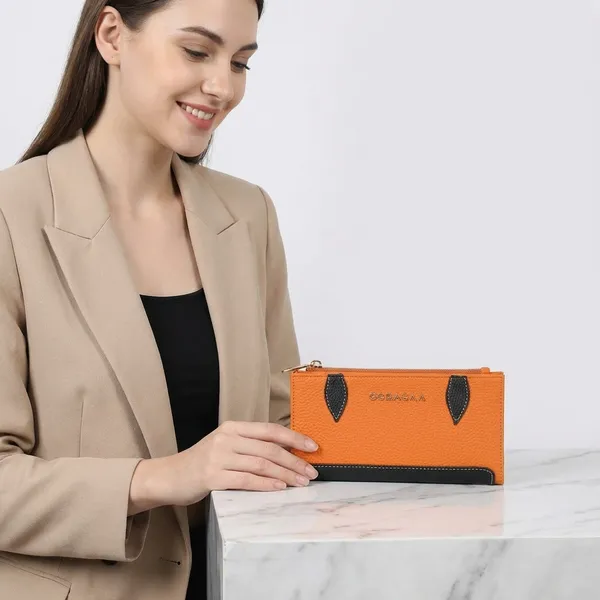 Orange_And_Black_Pu_Wallet_For_Men_And_Women