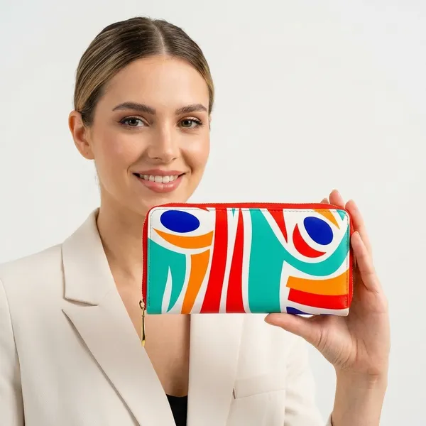 Multicolor_Pu_Wallet_For_Women