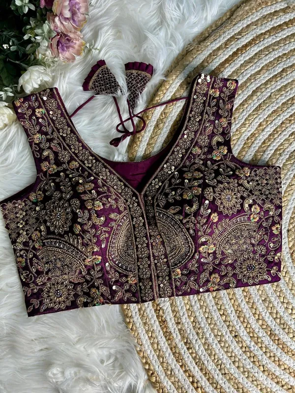 Wine_Italian_Silk_Blouse_For_Women