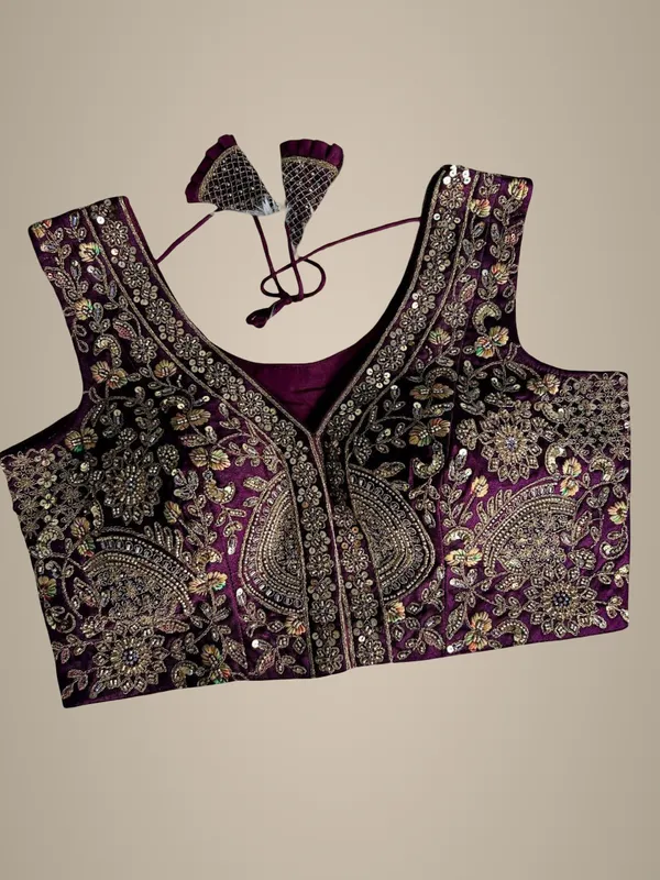 Wine_Italian_Silk_Blouse_For_Women