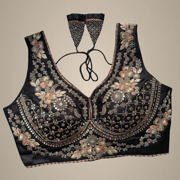 Black_Italian_Silk_Blouse_For_Women