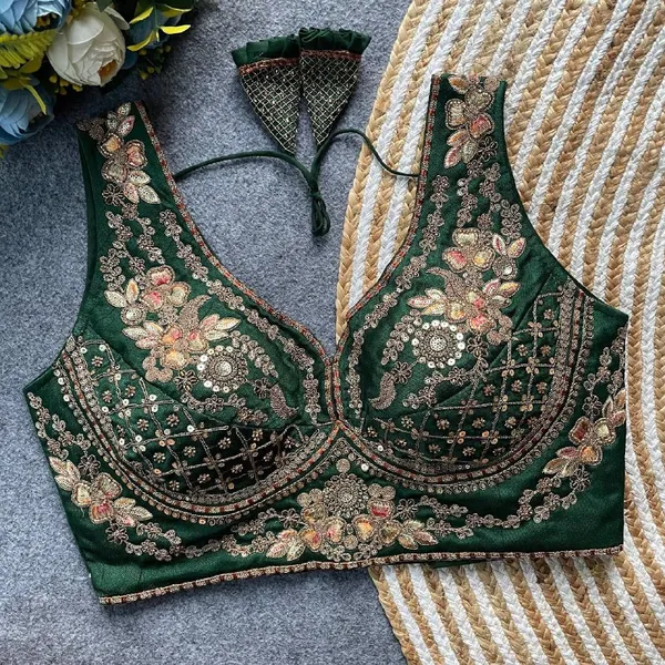 Green_Italian_Silk_Blouse_For_Women