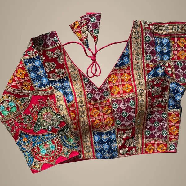 Maroon_Natural_Crepe_Blouse_For_Women