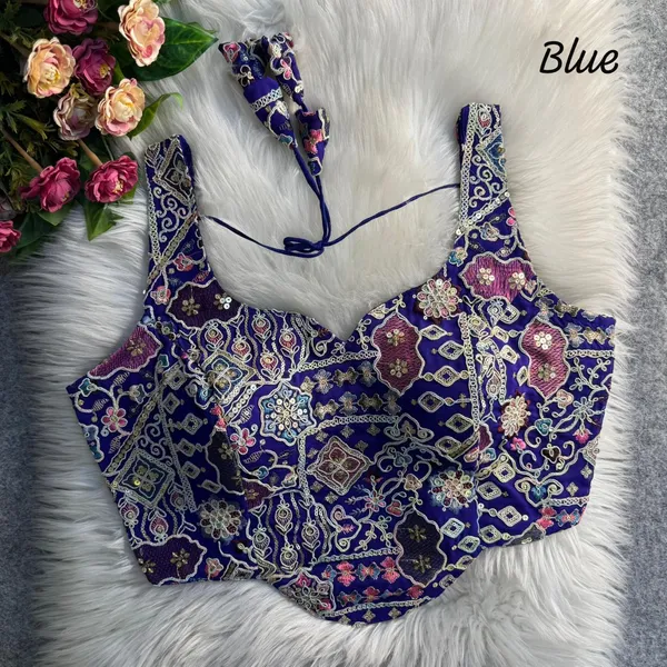 CORSET_STYLE_MULTI_CODDLING_SEQUENCE_WORK_BLOUSE-BLUE