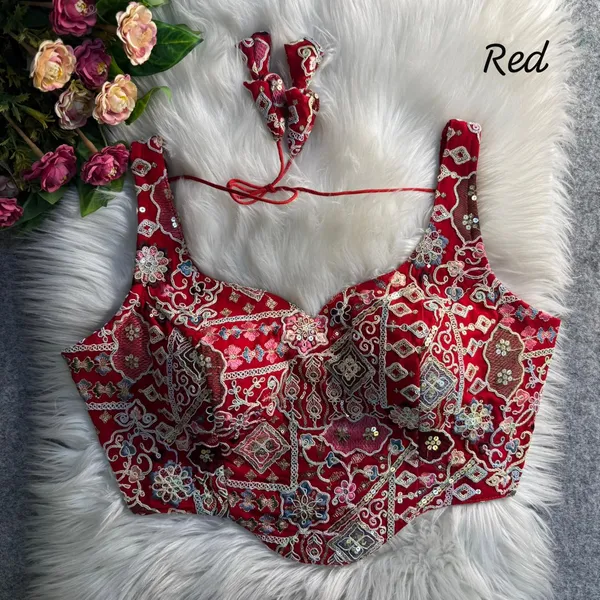 CORSET_STYLE_MULTI_CODDLING_SEQUENCE_WORK_BLOUSE-RED