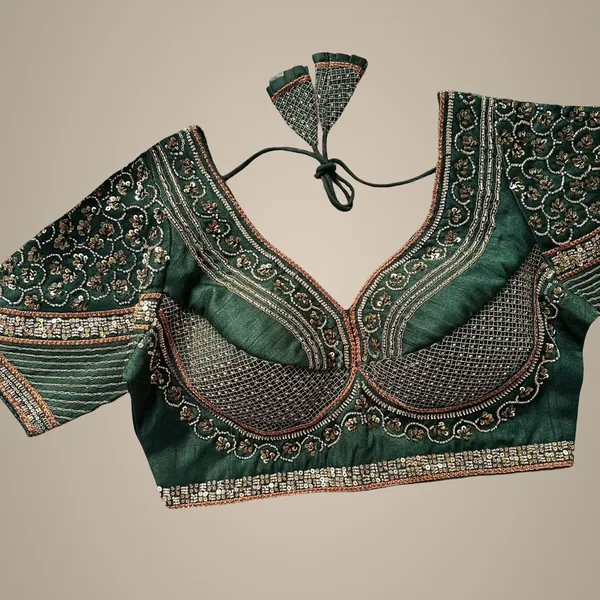 Green_Italian_Silk_Blouse_For_Women