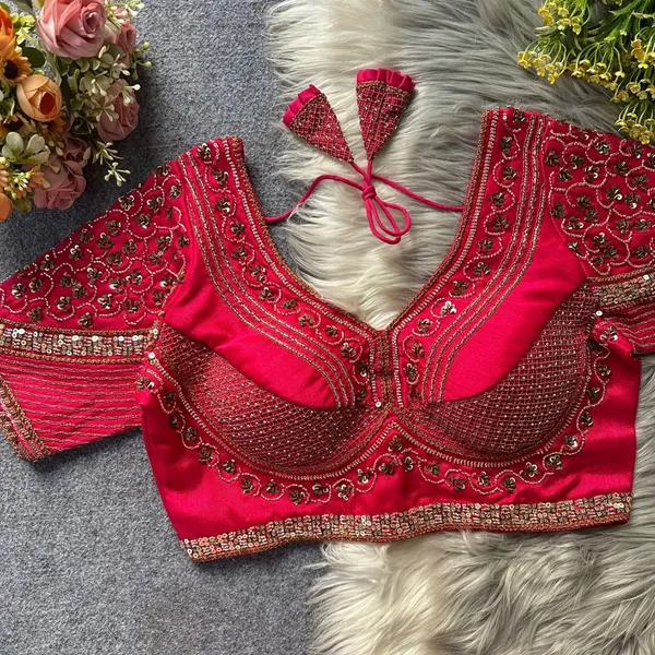 Pink_Italian_Silk_Blouse_For_Women
