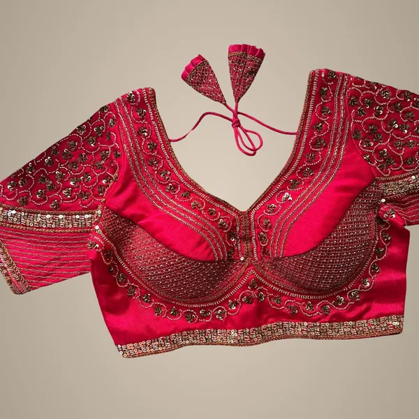 Pink_Italian_Silk_Blouse_For_Women