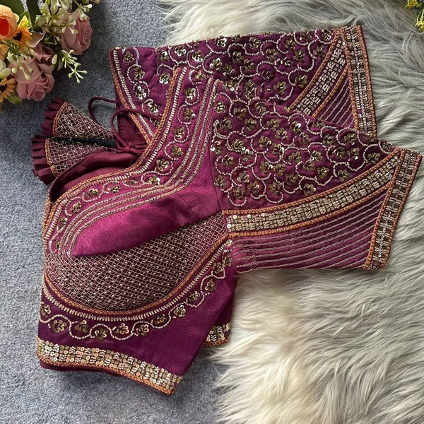 Wine_Italian_Silk_Blouse_For_Women