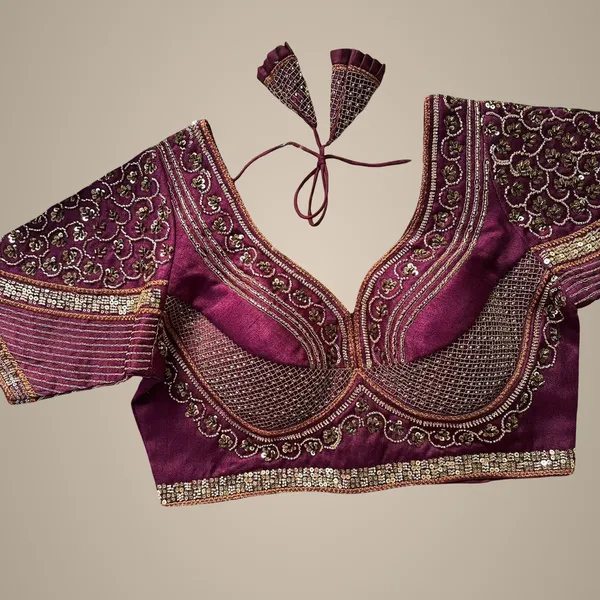Wine_Italian_Silk_Blouse_For_Women