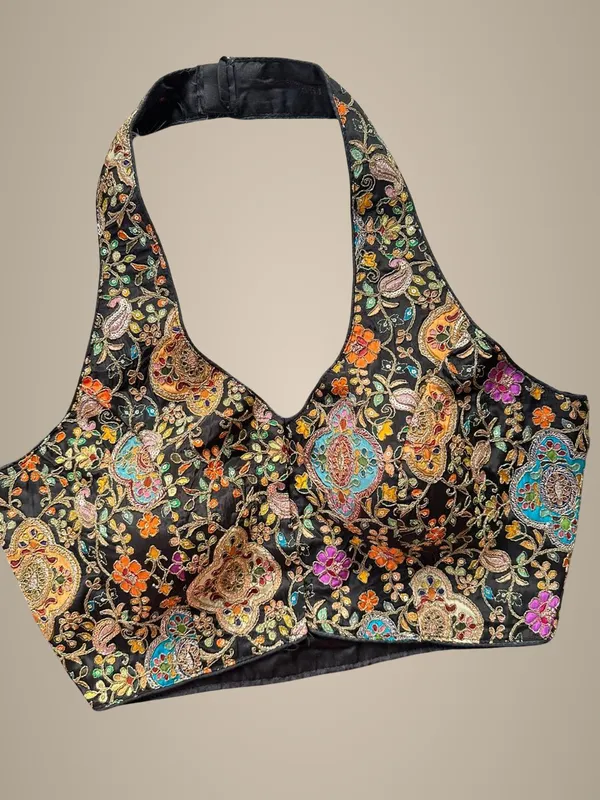 Black_Natural_Crepe_Blouse_For_Women