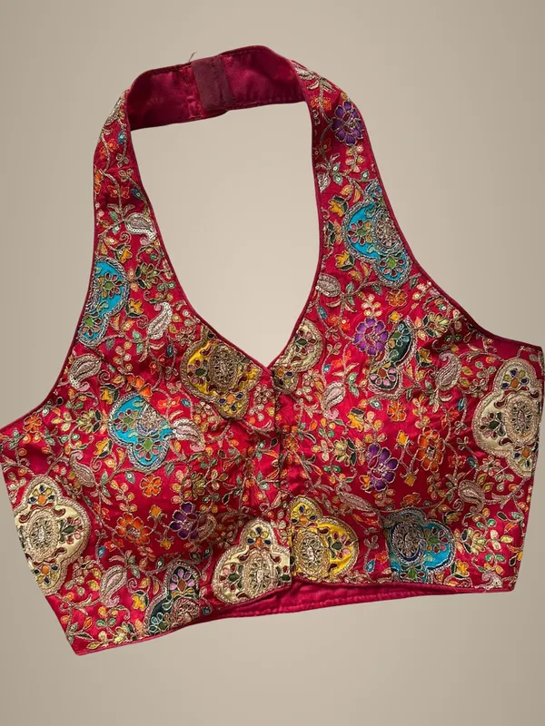 Pink_Natural_Crepe_Blouse_For_Women