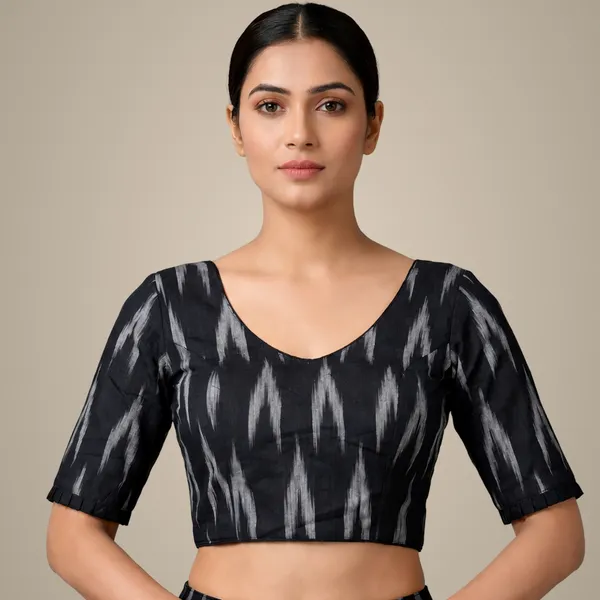 Black_Cotton_Blouse_For_Women