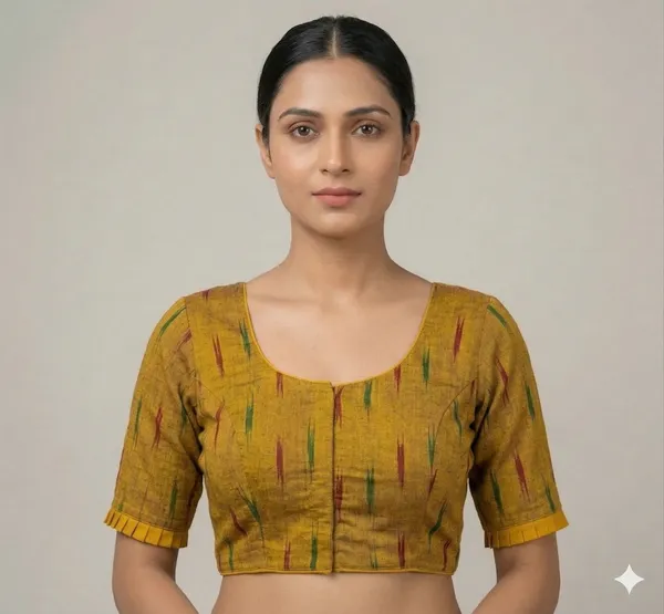 Mustard_Cotton_Blouse_For_Women