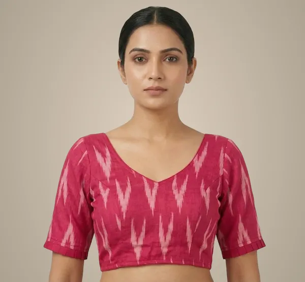 Pink_Cotton_Blouse_For_Women