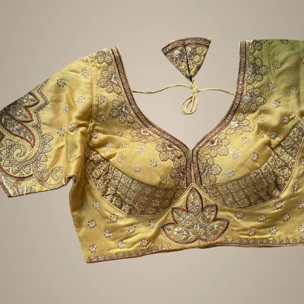 Gold_Natural_Crepe_Blouse_For_Women