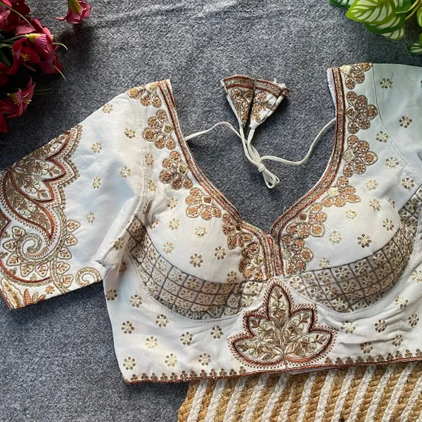 White_Natural_Crepe_Blouse_For_Women