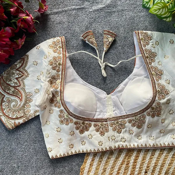 White_Natural_Crepe_Blouse_For_Women