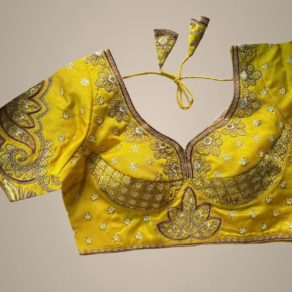 Yellow_Natural_Crepe_Blouse_For_Women