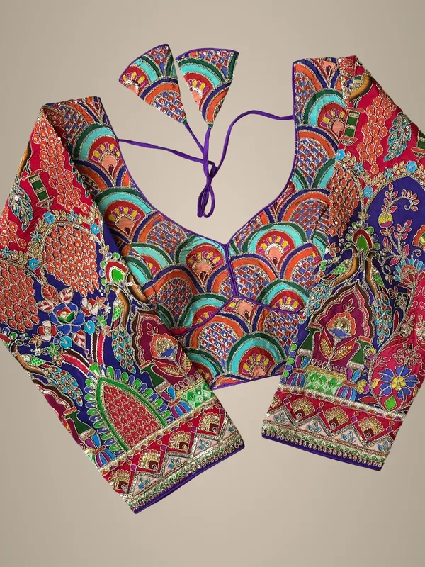 Purple_Natural_Crepe_Blouse_For_Women
