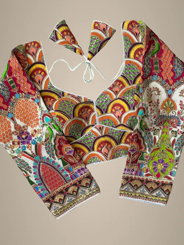 Green_Natural_Crepe_Blouse_For_Women
