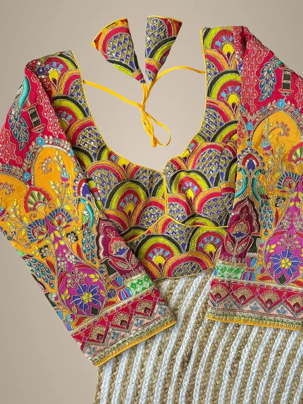 Yellow_Natural_Crepe_Blouse_For_Women