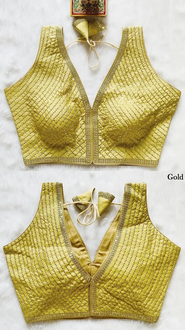 Gold_Italian_Silk_Blouse_For_Women