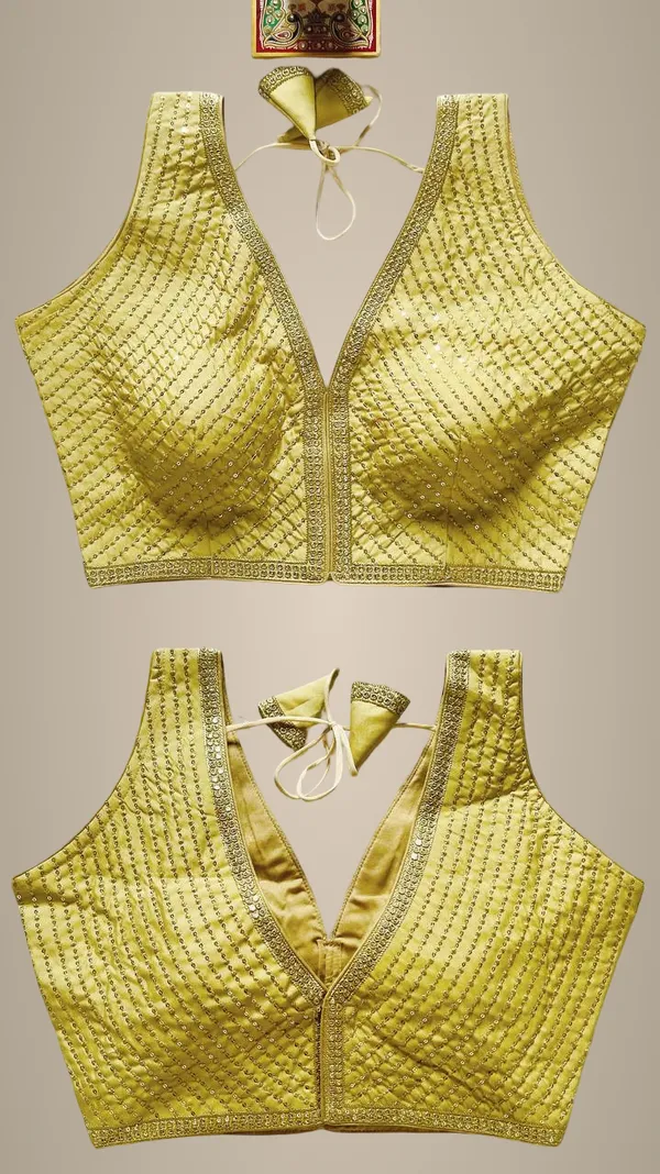 Gold_Italian_Silk_Blouse_For_Women