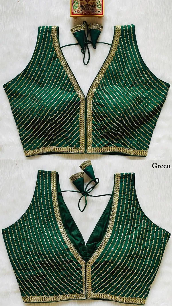 Green_Italian_Silk_Blouse_For_Women
