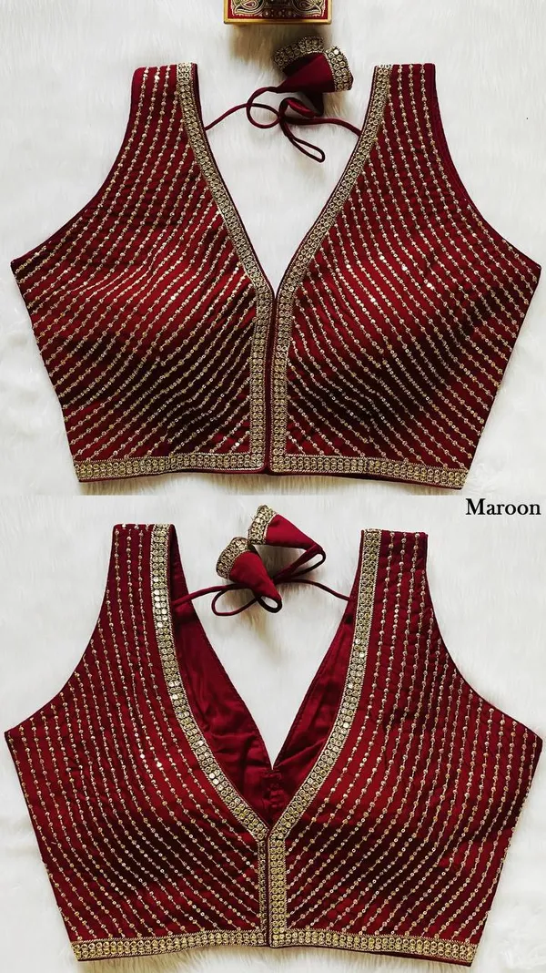 Maroon_Italian_Silk_Blouse_For_Women