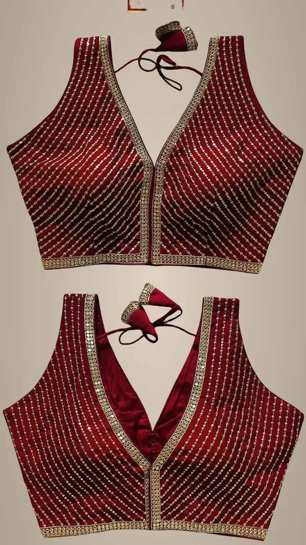 Maroon_Italian_Silk_Blouse_For_Women