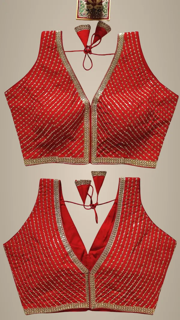 Red_Italian_Silk_Blouse_For_Women