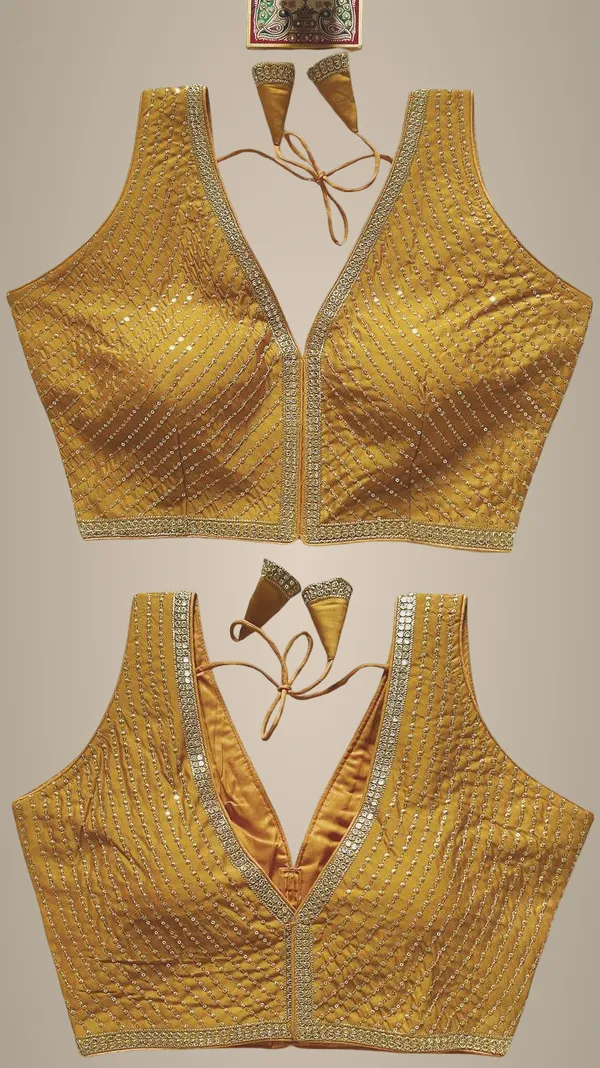 Yellow_Italian_Silk_Blouse_For_Women