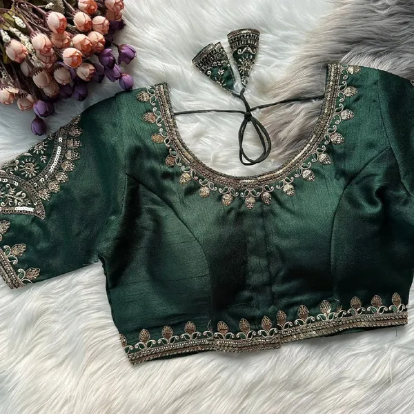 Green_Italian_Silk_Blouse_For_Women