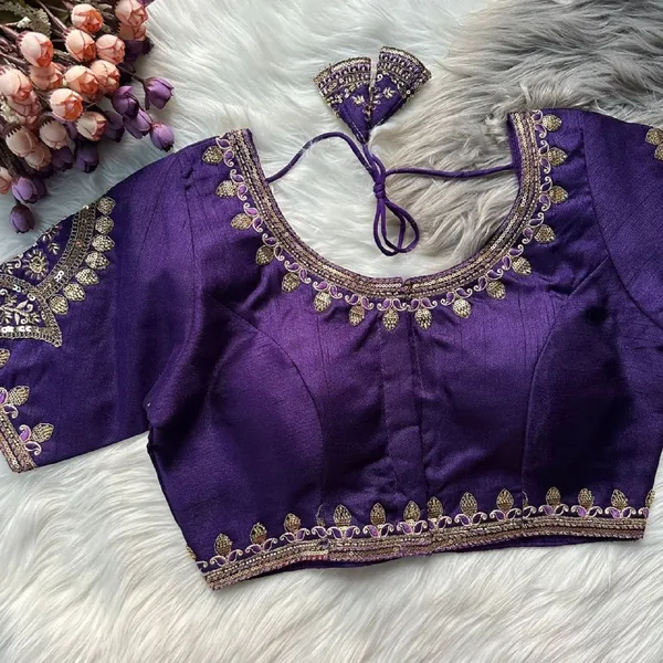 Purple_Italian_Silk_Blouse_For_Women