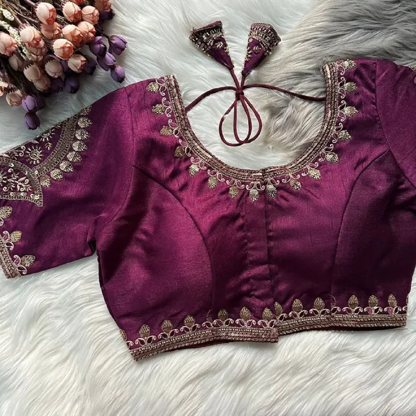 Wine_Italian_Silk_Blouse_For_Women