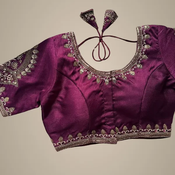 Wine_Italian_Silk_Blouse_For_Women