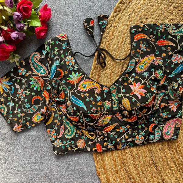Black_Natural_Crepe_Blouse_For_Women