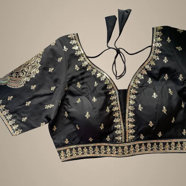 Black_Italian_Silk_Blouse_For_Women