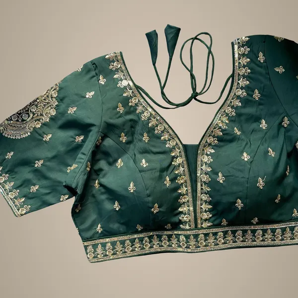 Green_Italian_Silk_Blouse_For_Women