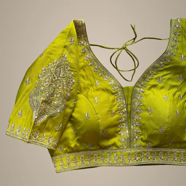 Yellow_Italian_Silk_Blouse_For_Women