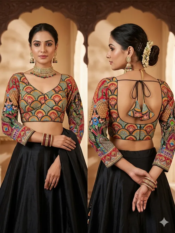 Black_Natural_Crepe_Blouse_For_Women