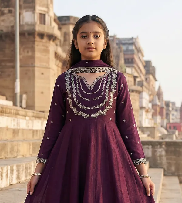 Vichitra_Silk_Sequins_Embroidered_Anarkali_Kurta_Set